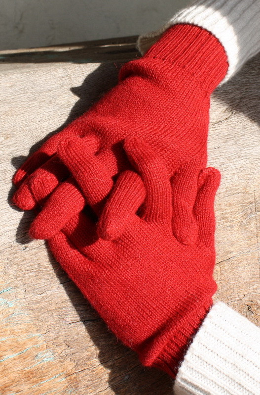 Full Fingered Knit Alpaca Gloves for sale by Purely Alpaca