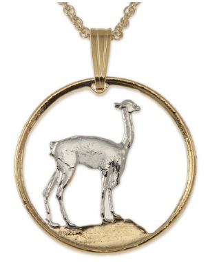 Llama Pendant and Necklace