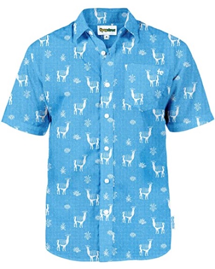 Alpaca Design Hawaiian Style Shirt