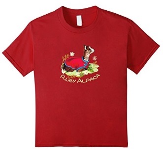 Ruby Alpaca T-Shirt for sale by Walnut Creek Alpacas